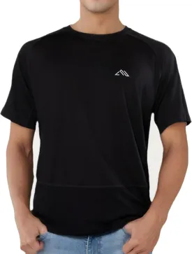 100% Merino Wool Gym T Shirts for Men, Breathable Athletic Workout Short Sleeve Tee, Moisture Wicking T-Shirts