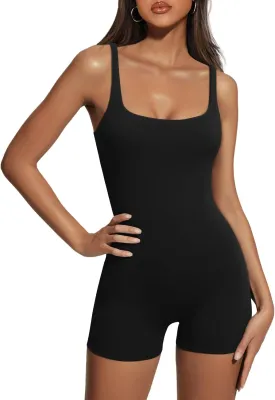 AUTOMET Womens Jumpsuits Shorts Rompers Workout One Piece Bodysuits Jumpers Yoga Summer Fashion Vacation Outfits Clothes 2025