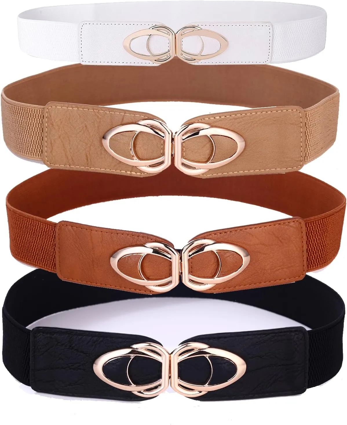 Beltox Womens Belts Elastic Stretch Cinch Plus Fashion Dress Belts for Ladies