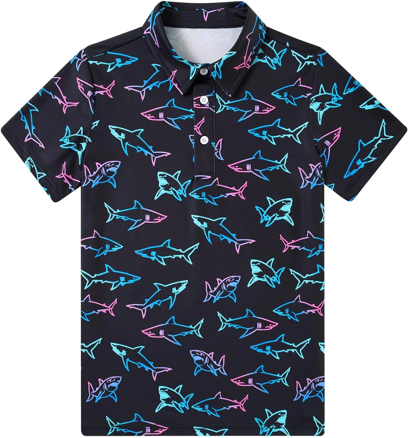 Boys Performance Polo Shirt Short Sleeve Golf Clothes for Active Casual Size 5-14