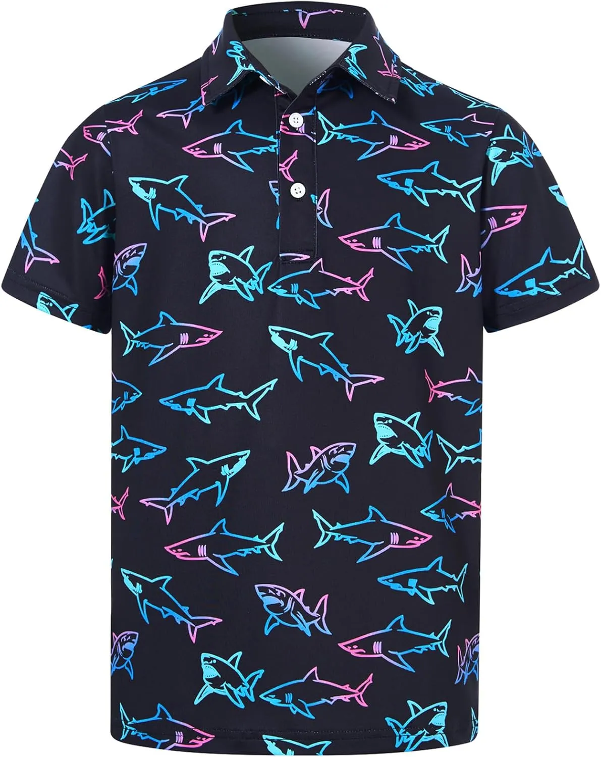 Boys Performance Polo Shirt Short Sleeve Golf Clothes for Active Casual Size 5-14