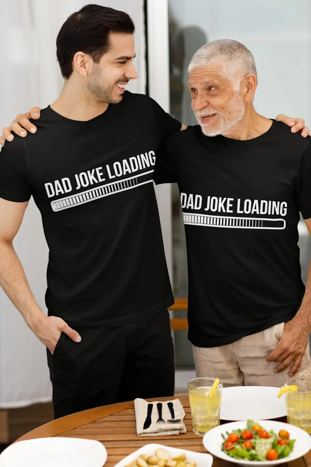 Dad Joke Loading Funny T-Shirt for Fathers, Humorous Tee for Father's Day Dads & Grandpas