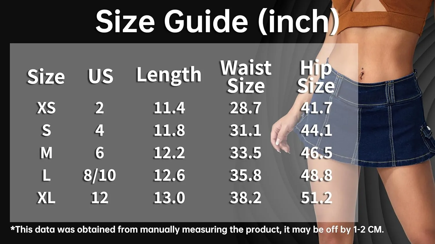 Floerns Women's Casual A Line Flare Jean Denim Mini Skirts with Pocket