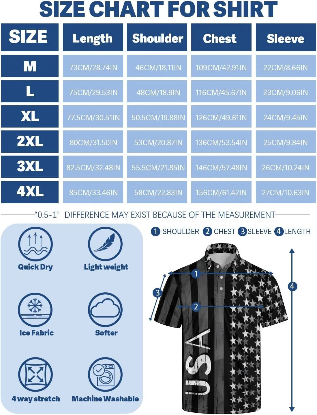 Golf Shirts for Men Funny Polo Short Sleeve Performance Moisture Wicking Quick Dry Mens Hawaiian Polo Shirt