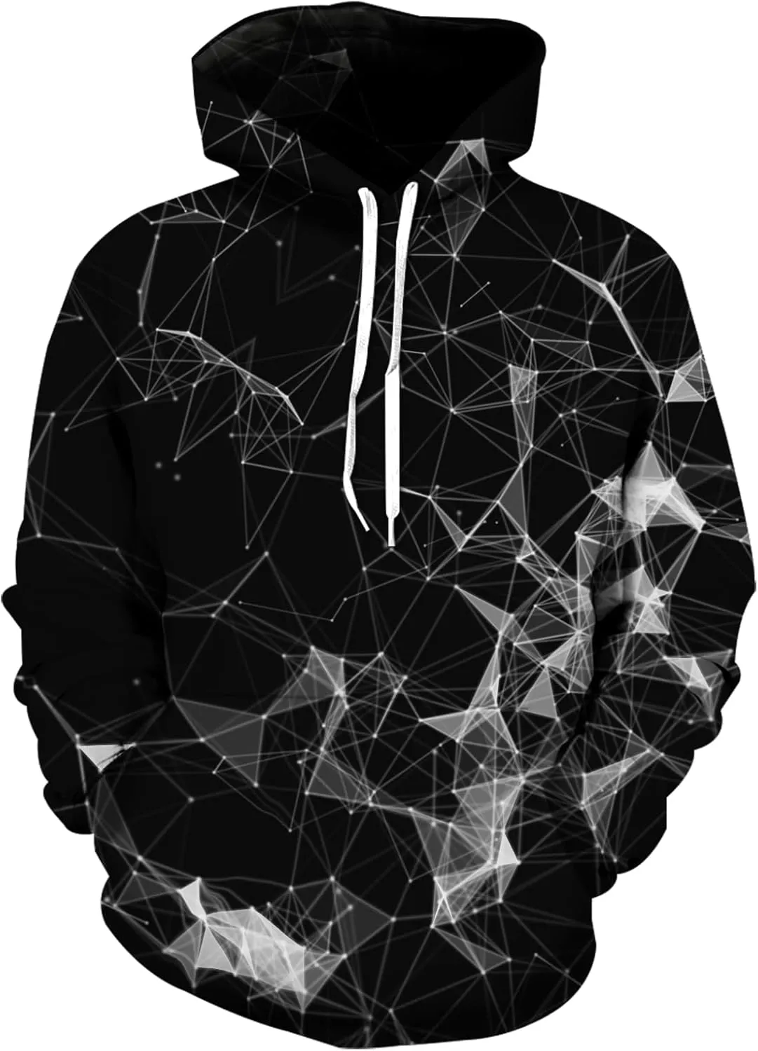 Hoodies for Men and Women-Teen Boys Pullover Hoodies Sweatshirt for Gifts Black red Galaxy Hoodies