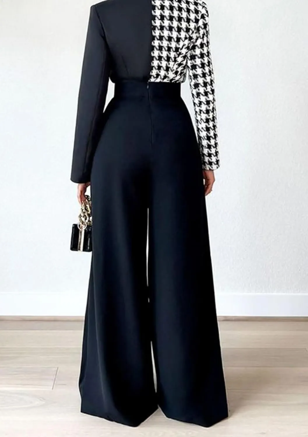 LROSEY Women Flowy High Waisted Wide Leg Dress Pants Pleated Palazzo Trousers for Casual Business Work Office Suit