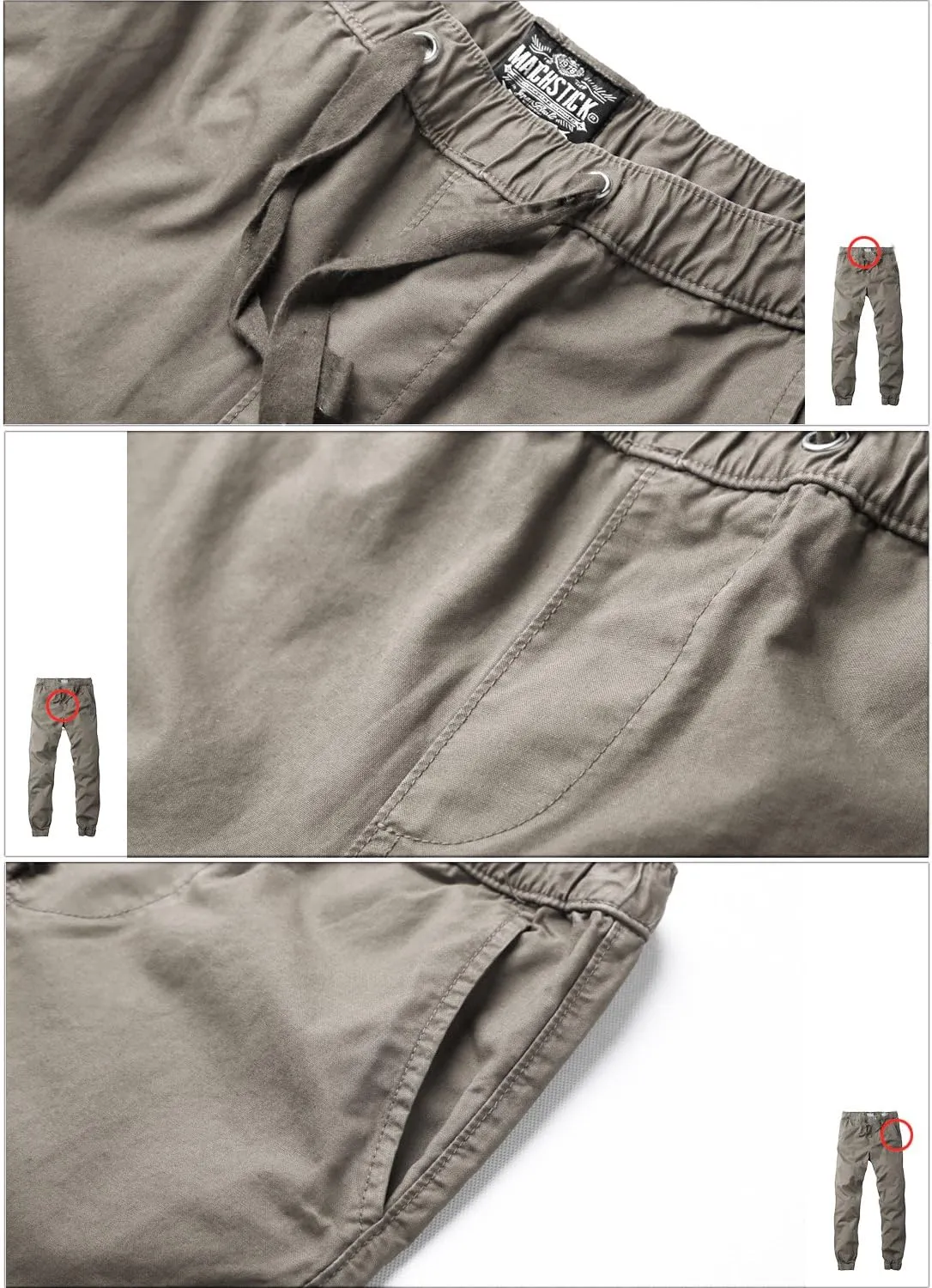Match Men's Chino Jogger Pants