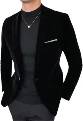 Men Burgundy Velvet Blazer Casual Men Wedding Groom Singer Slim Blazer Formal Evening Dress Jacket