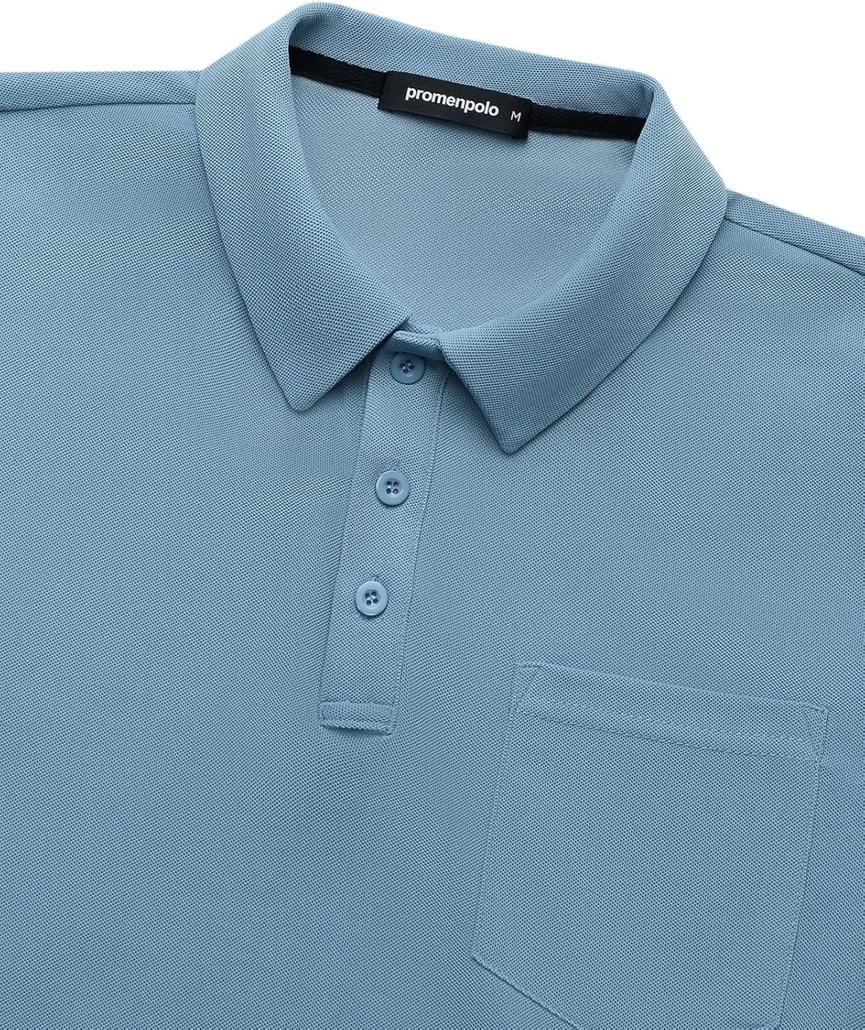 Men's Classic Short Sleeve Polo Shirt Casual Lightweight Solid Golf Shirts with Pocket