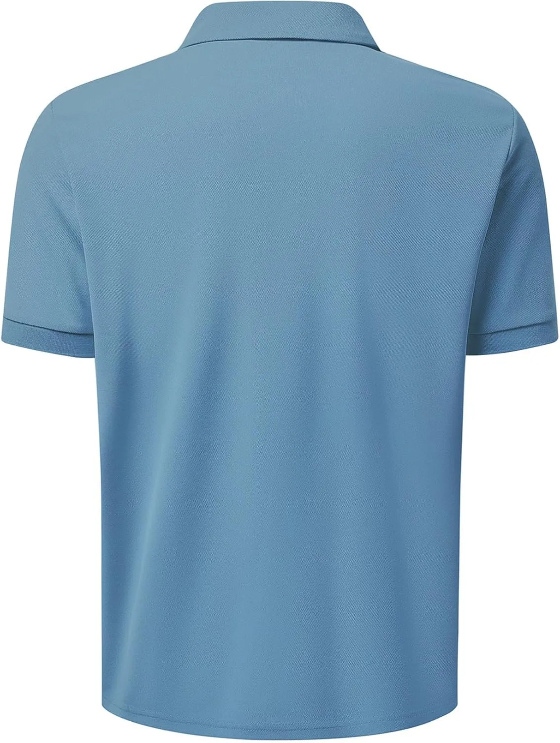 Men's Classic Short Sleeve Polo Shirt Casual Lightweight Solid Golf Shirts with Pocket