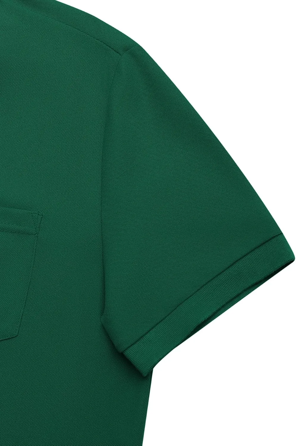 Men's Classic Short Sleeve Polo Shirt Casual Lightweight Solid Golf Shirts with Pocket