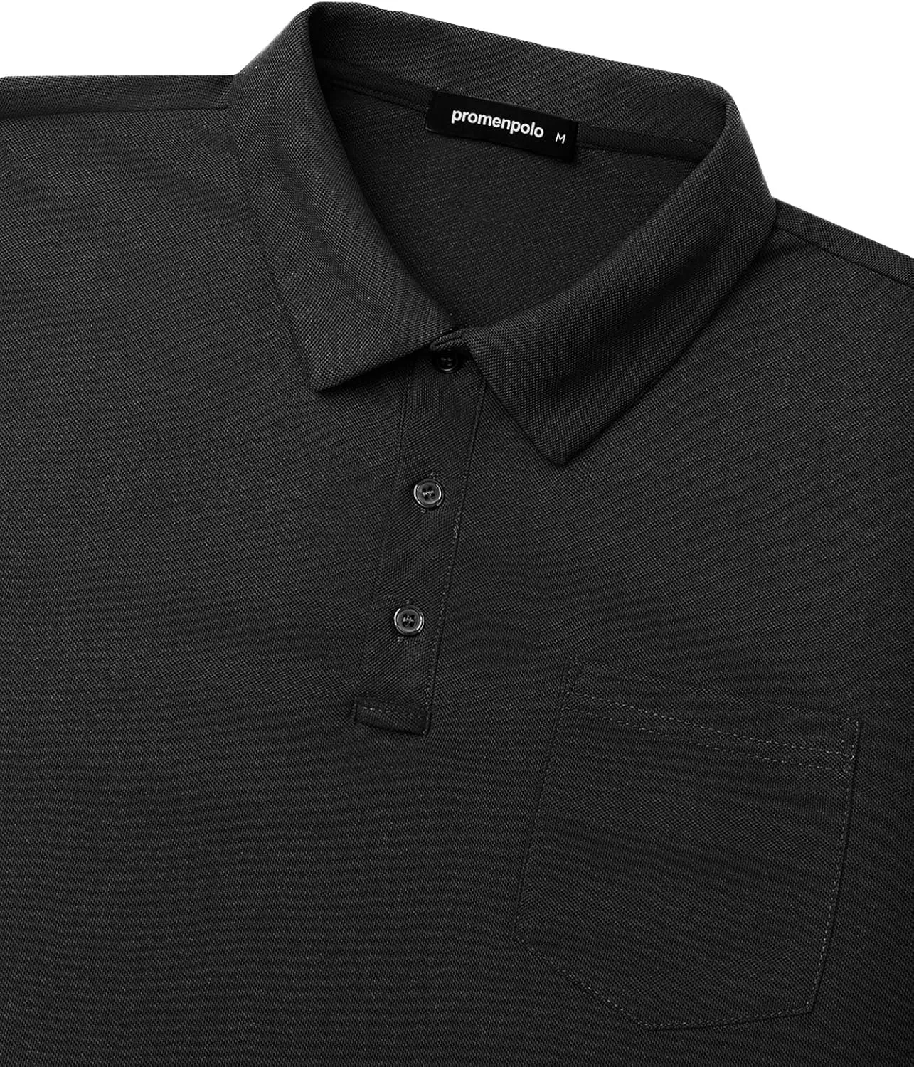 Men's Classic Short Sleeve Polo Shirt Casual Lightweight Solid Golf Shirts with Pocket