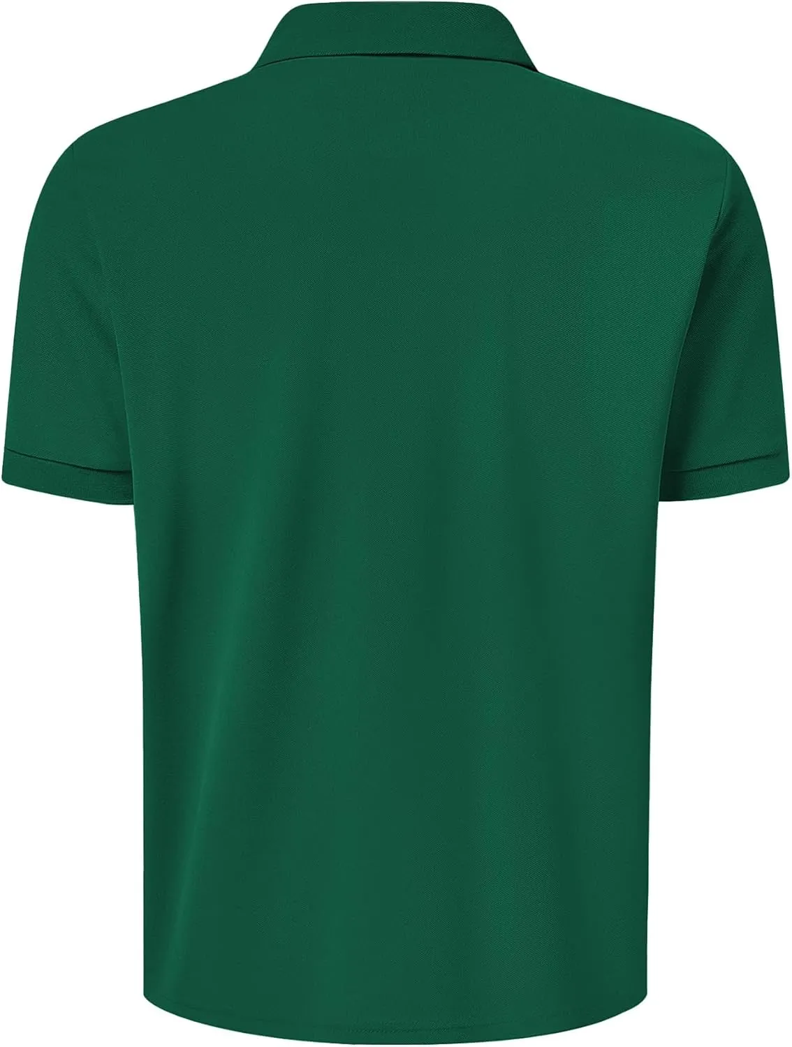 Men's Classic Short Sleeve Polo Shirt Casual Lightweight Solid Golf Shirts with Pocket