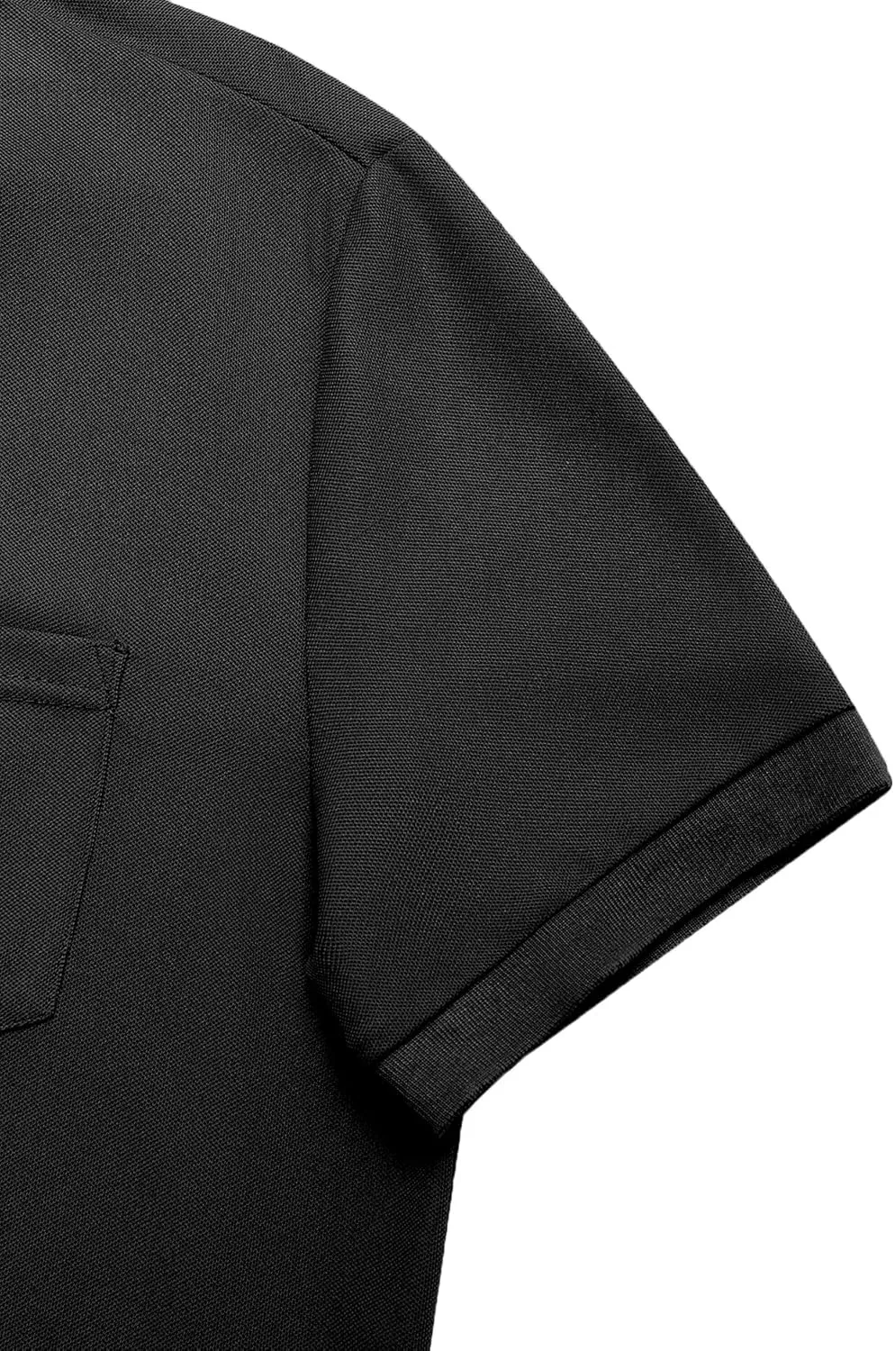 Men's Classic Short Sleeve Polo Shirt Casual Lightweight Solid Golf Shirts with Pocket