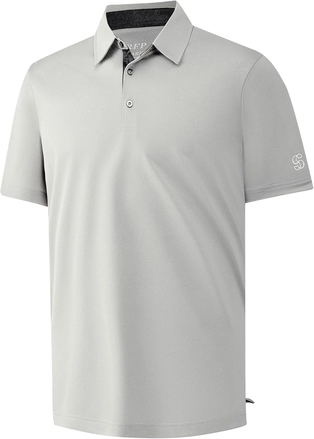 Mens Golf Shirt Short Sleeve Moisture Wicking Dry Fit Performance Solid Casual Pique Collared Golf Polo Shirts for Men