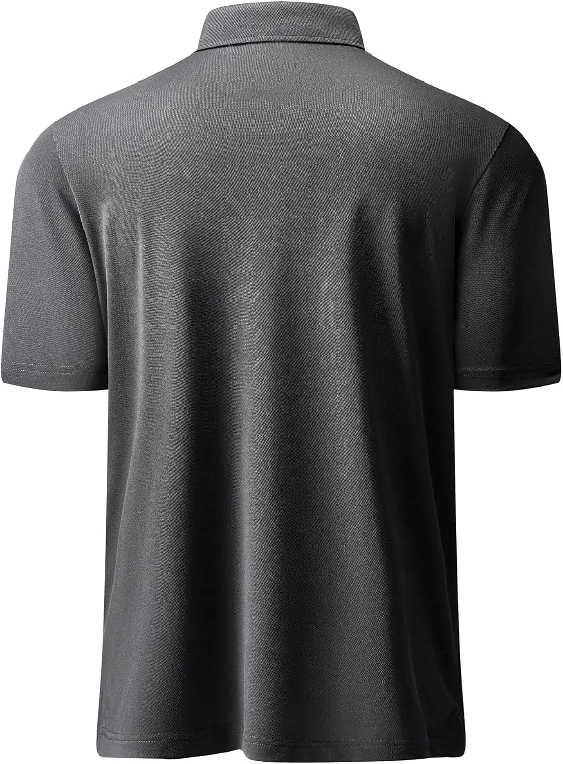 Mens Golf Shirt Short Sleeve Moisture Wicking Dry Fit Performance Solid Casual Pique Collared Golf Polo Shirts for Men