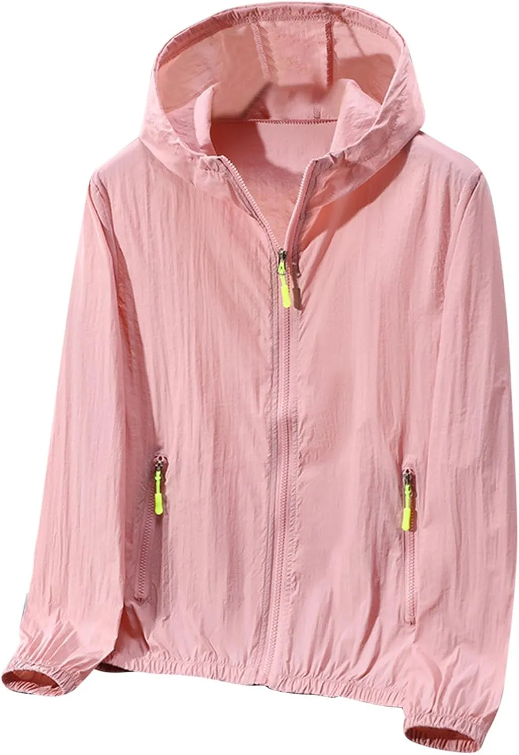 Mens Summer Jackets Plus Size Fashion Thin Sun Protection Hooded Sweatshirt Loose Comfy Pocket Sport Hoodies Coat
