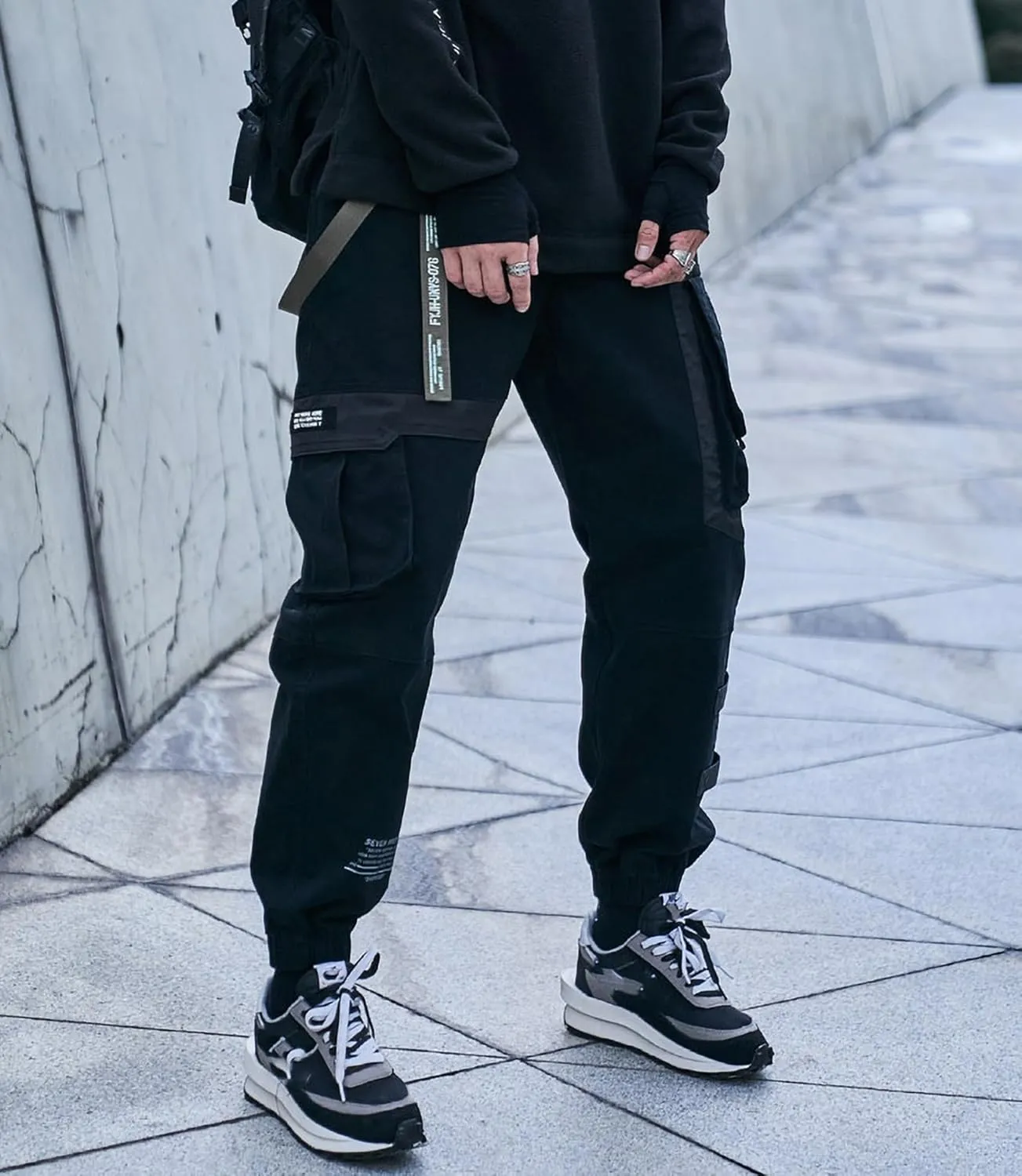 MOKEWEN Men's Jogger Streetwear Jogger Casual Harem Cargo Ankle Harem Pants