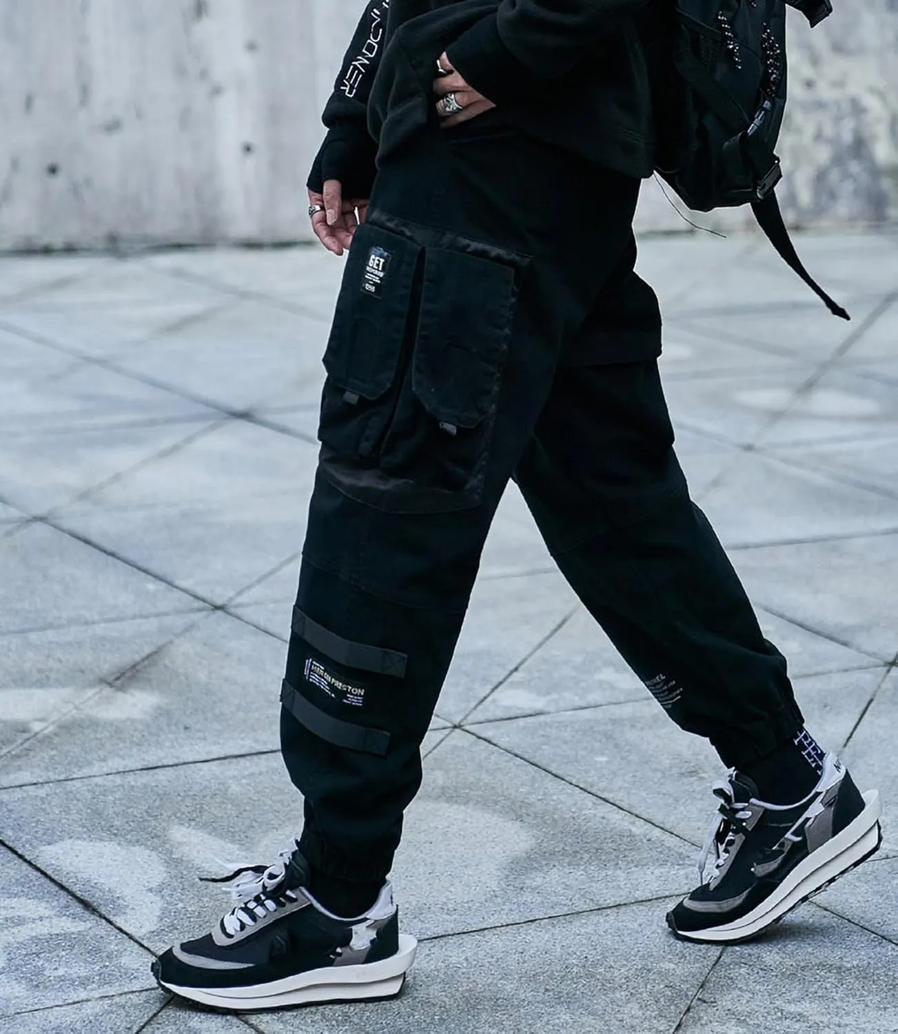 MOKEWEN Men's Jogger Streetwear Jogger Casual Harem Cargo Ankle Harem Pants