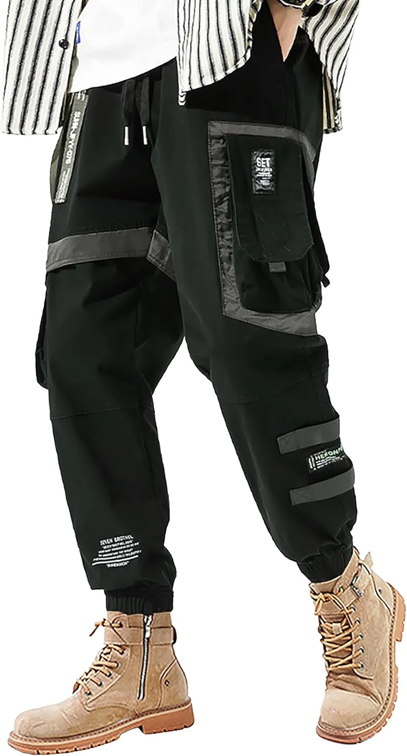 MOKEWEN Men's Jogger Streetwear Jogger Casual Harem Cargo Ankle Harem Pants