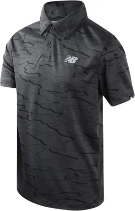 New Balance Boys' Polo T-Shirt - Short Sleeve Dry Fit Shirt for Boys' - Performance Collared Golf Shirt (8-20)