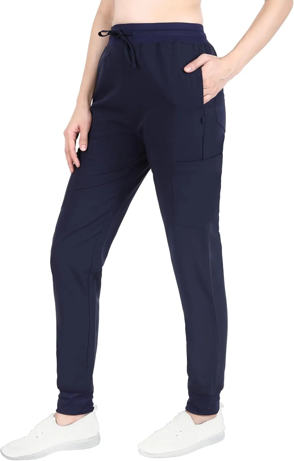 Organix Medical Uniform Jogger Scrub Pants for Women, 4-Way Stretch, Drawstring Joggers, Workwear Professional Scrub Pants