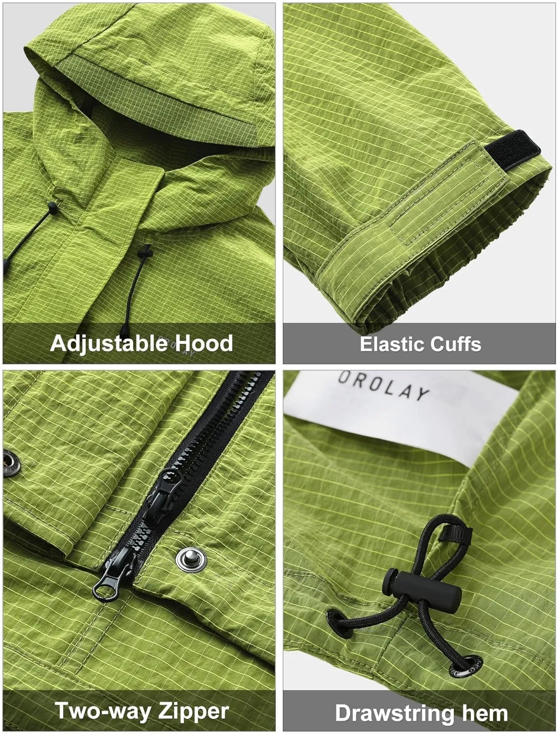 Orolay Women's Cropped Athletic Jacket Workout Running Yoga Gym Activewear Zip-Up Sun Protection Hoodie Summer Jackets