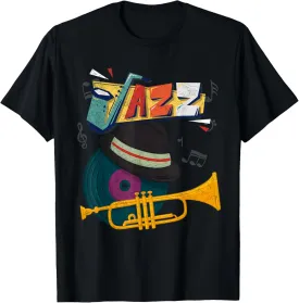 Retro Jazz Trumpets Funny Player Music Festival New Orleans T-Shirt