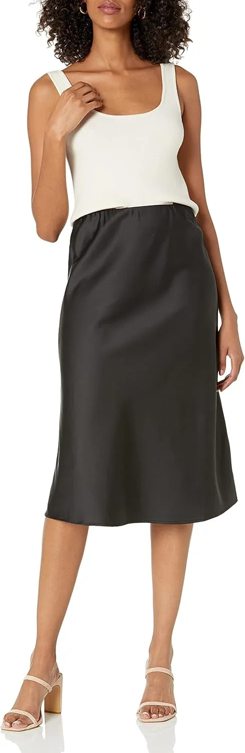 The Drop Women's Maya Silky Slip Skirt