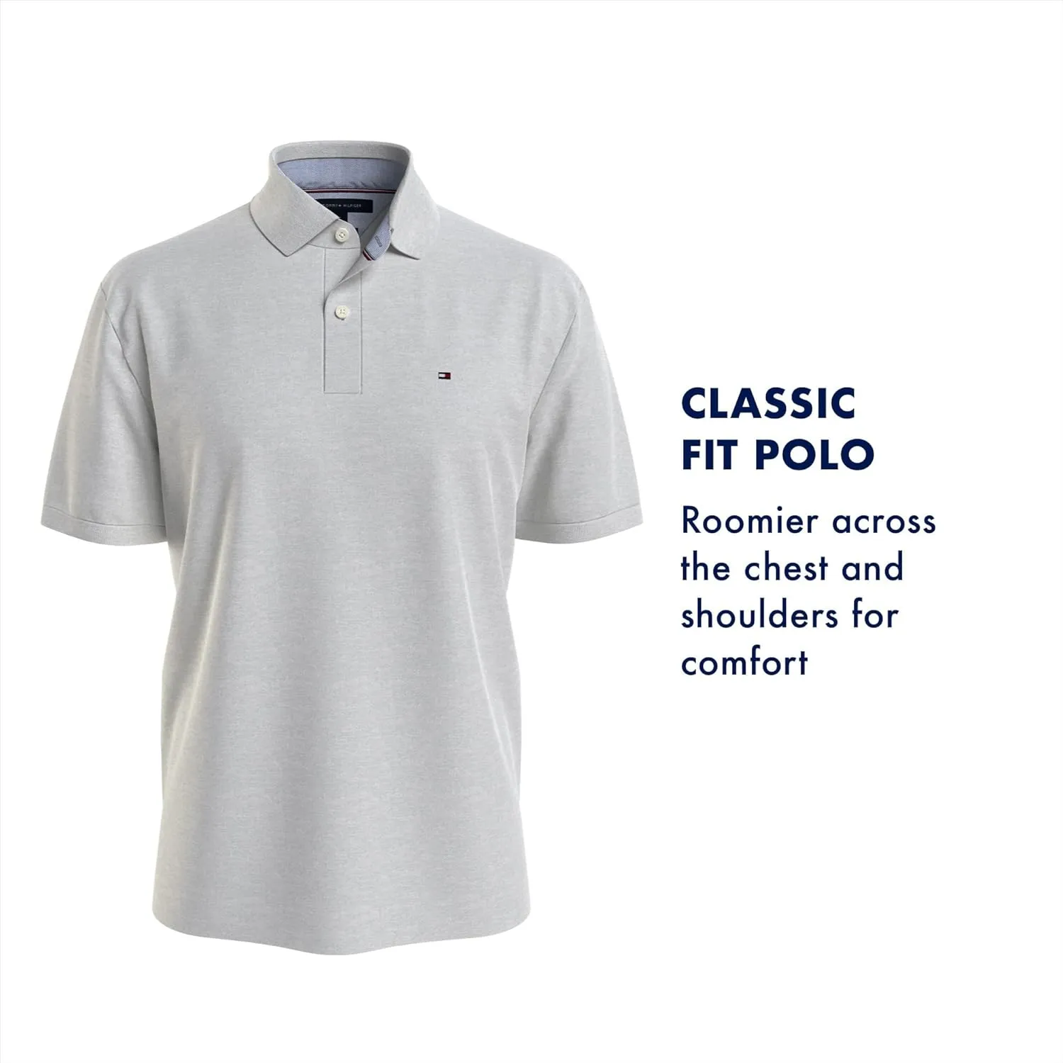 Tommy Hilfiger Men's Short Sleeve Cotton Pique Polo Shirt in Classic Fit