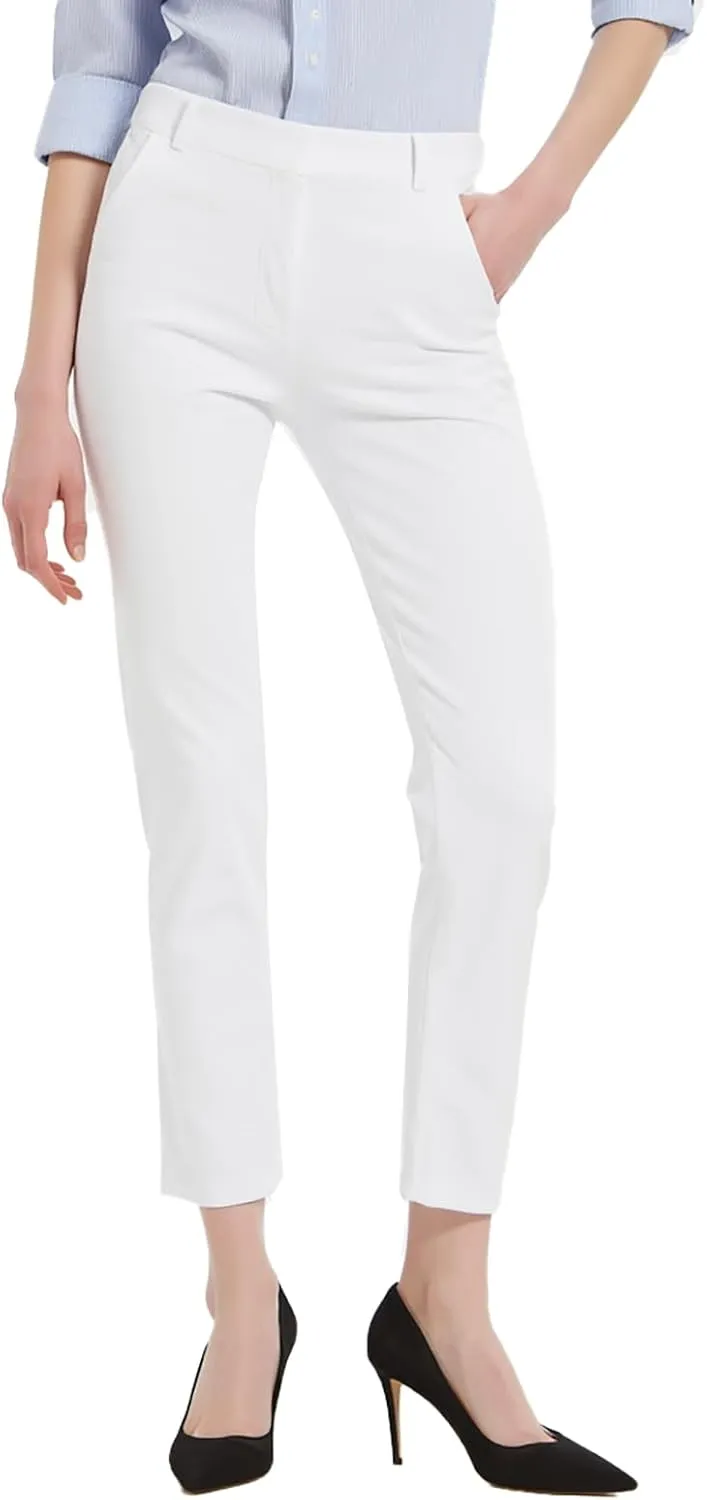 Women's Dress Pants for Work Pull On Stretch Business Casual Trousers