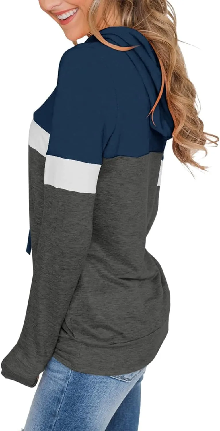 Womens Tops Ladies Tunics Casual Shirts Long Sleeve Hoodie Pullover Blouses Loose Fitting Tees Fashion Clothing Sweatshirts